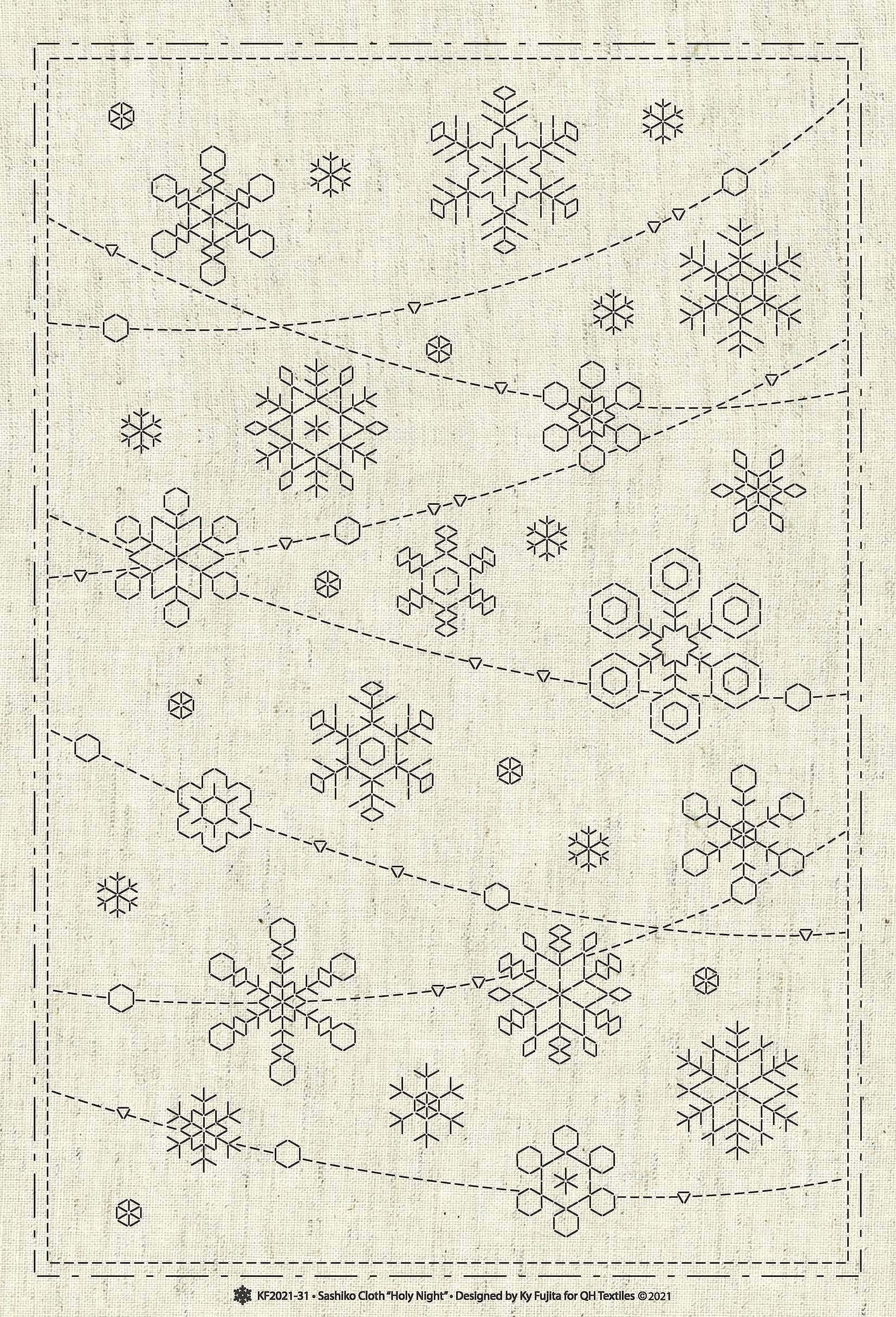 Sashiko Cloth Holy Night