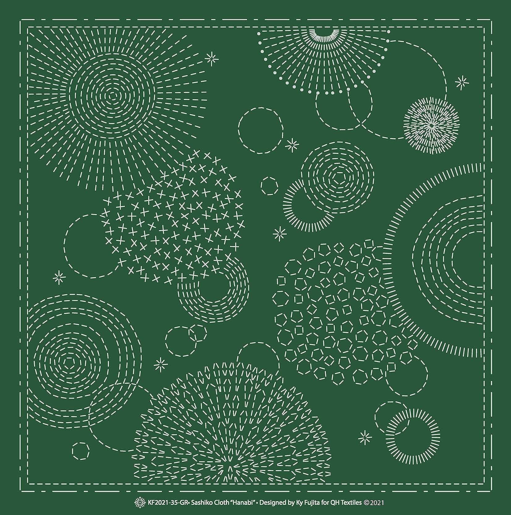 Sashiko Cloth HanabiGR