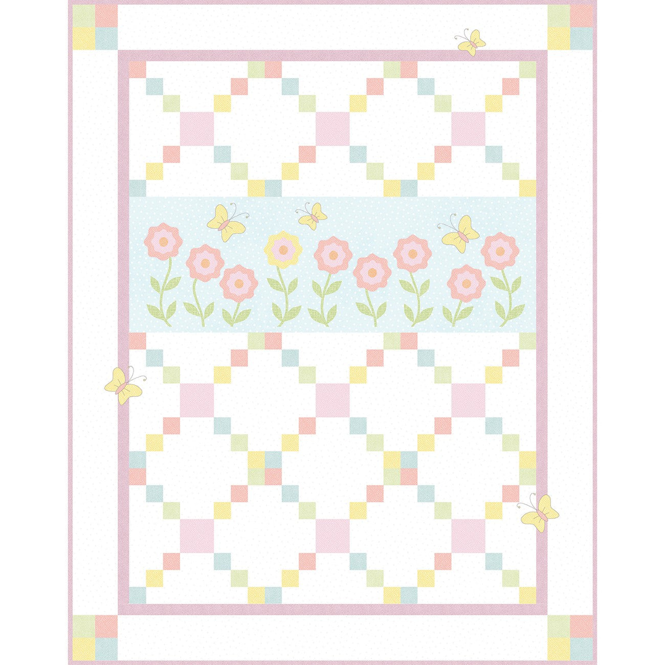 Sweet Garden Fabric Kit 46in x 58in