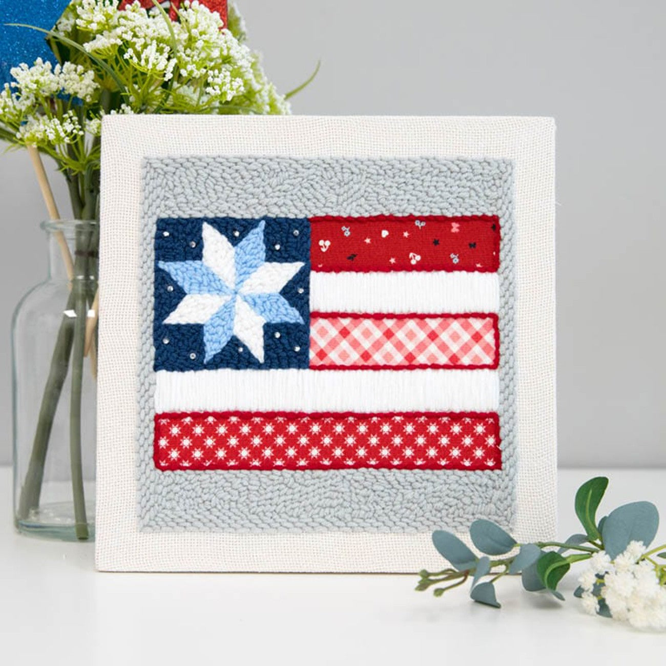 Stars & Stripes Forever Punch Needle Embroidery Kit