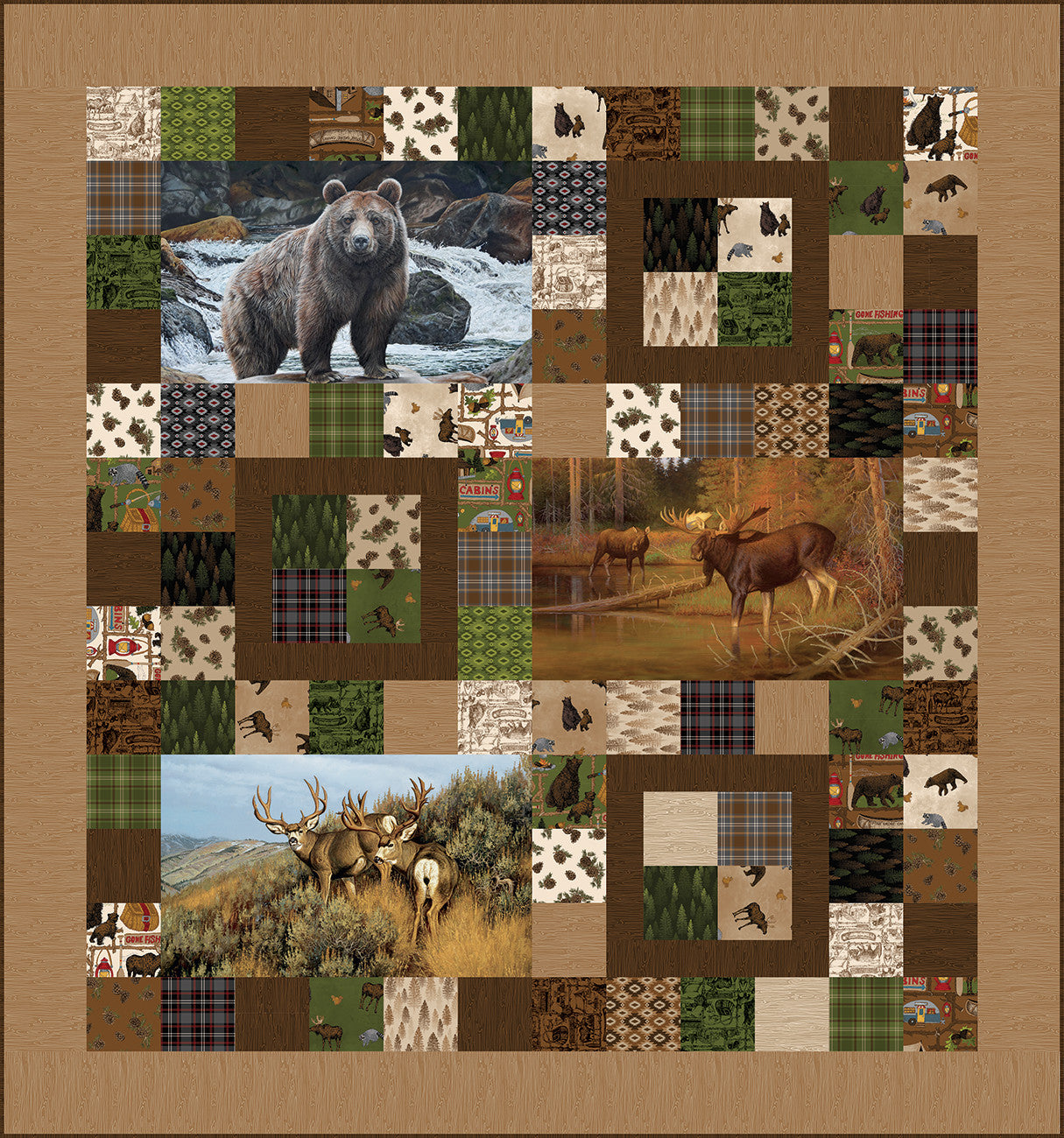 Majestic Animals Majestic Animals Panel Quilt Kit