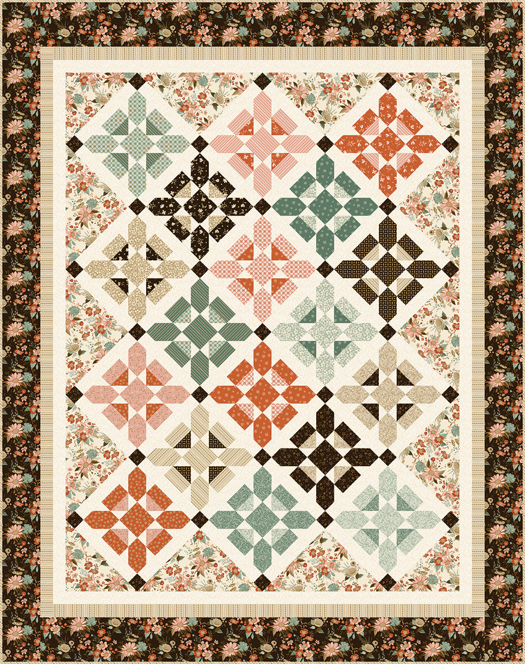 Morning Latte Let's Get Fancy Quilt Kit