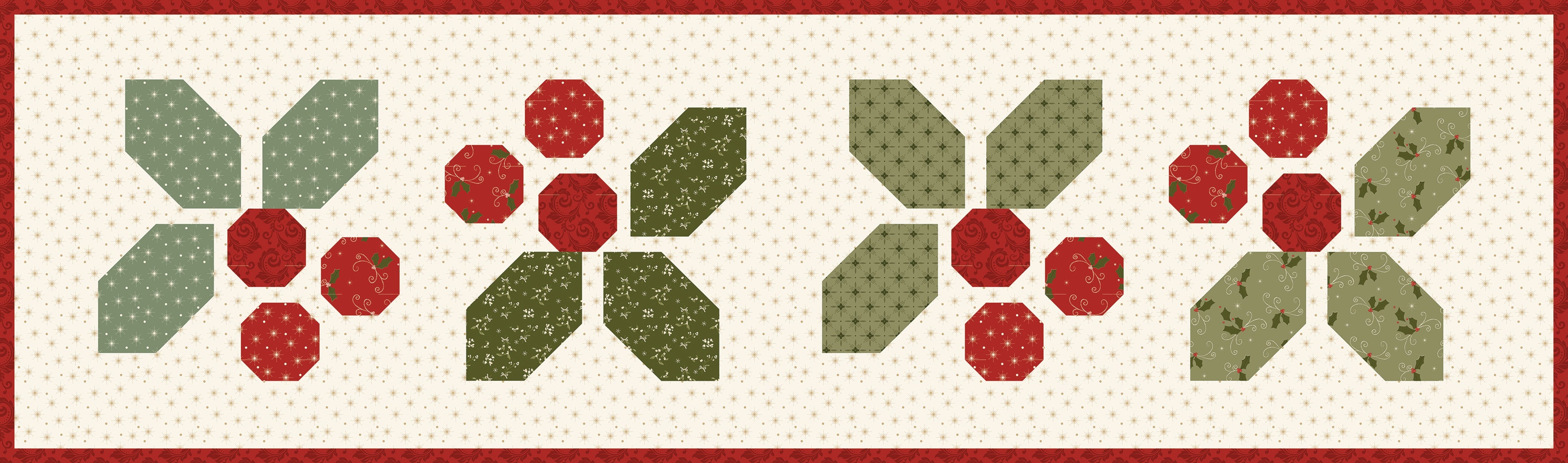 Christmas Greetings Holly-Day Cheer Runner Kit