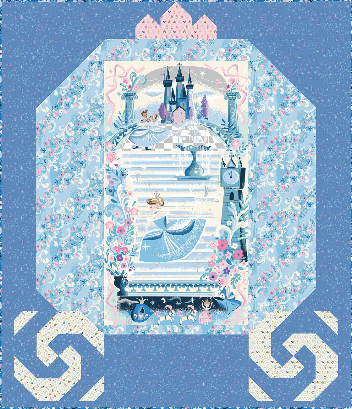Cinderella's Carriage Panel Quilt Kit - Wishes