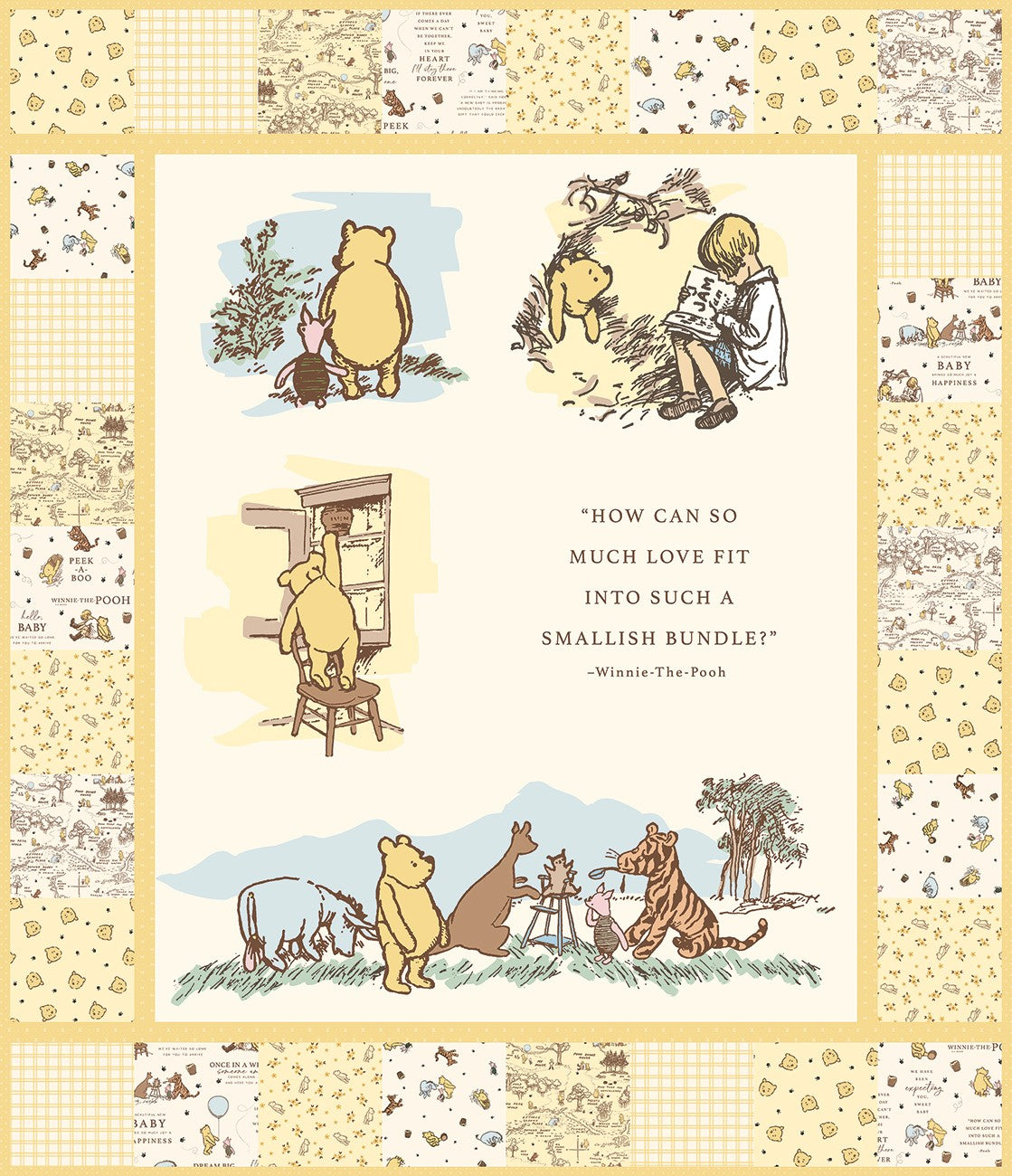 Winnie-the-Pooh Baby Winnie-the-Pooh Baby Panel Quilt