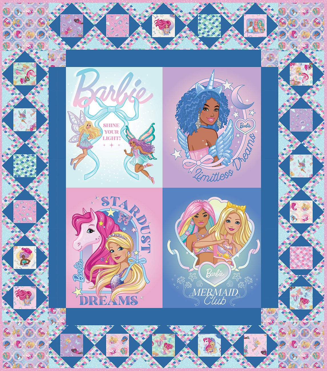 Barbie Fantasy Panel Quilt Kit