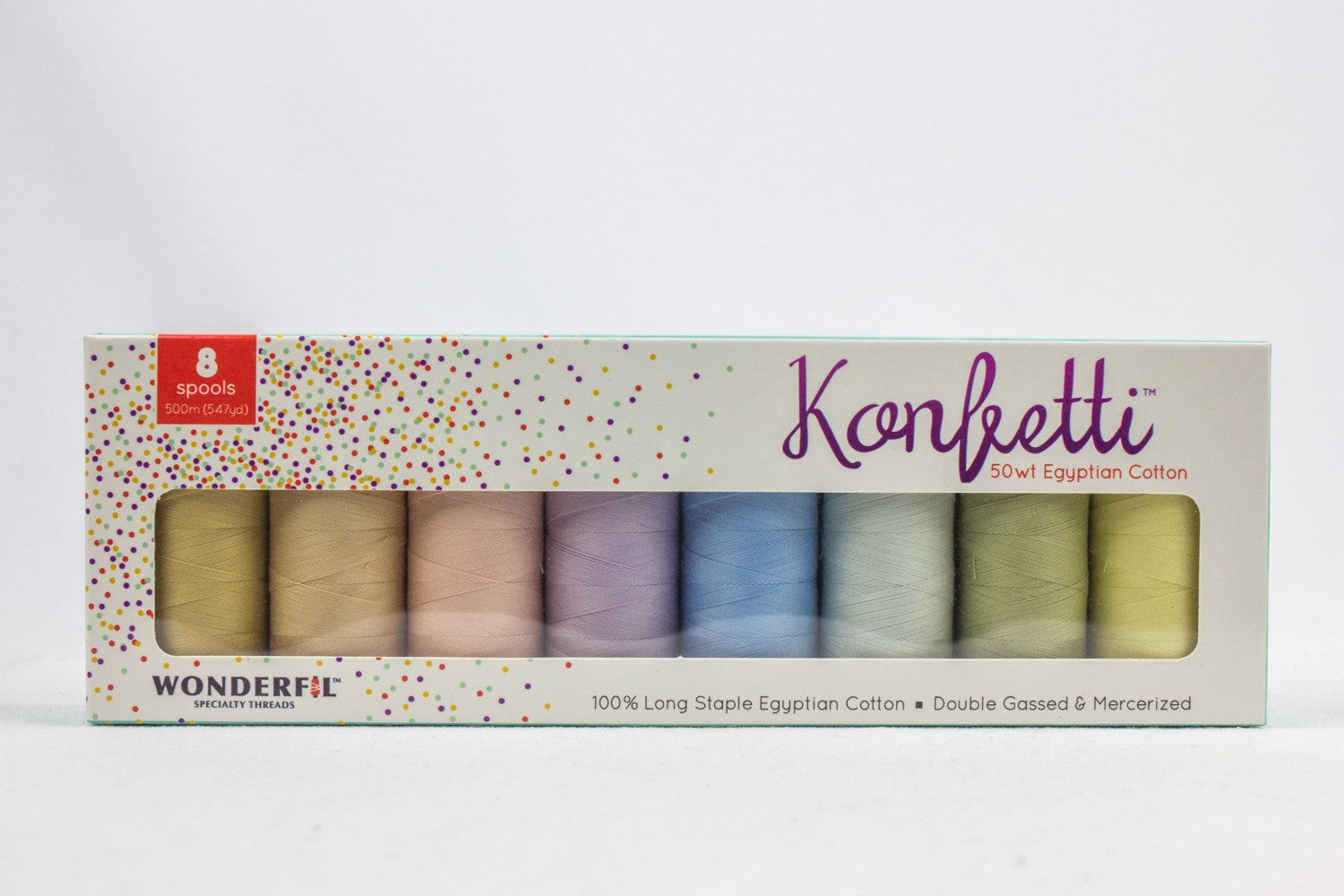 Konfetti 8-Spool Thread Set Iced Pastels