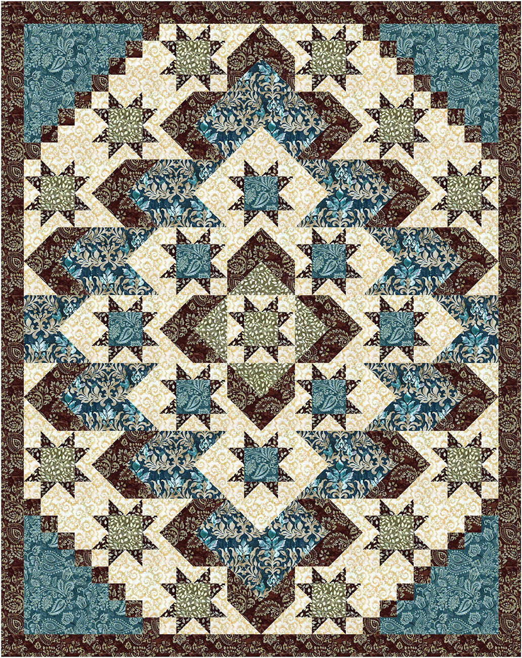 Batiks Decorator Jewel Quilt Kit