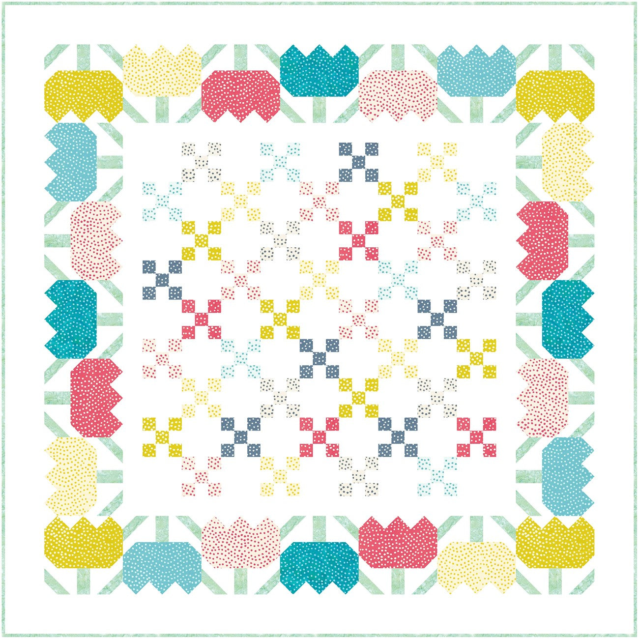 Mini Pops Flower Patch Quilt Kit