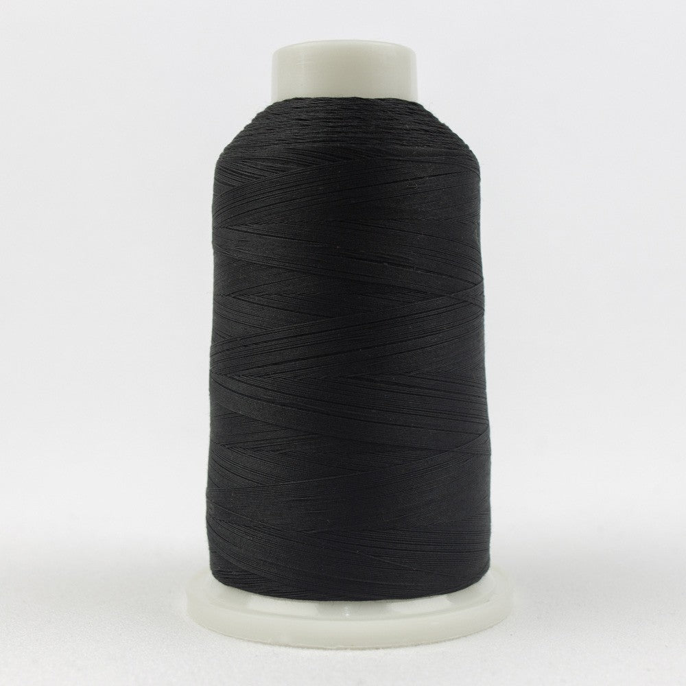 Konfetti Solid 50wt Cotton Thread 2286m Black