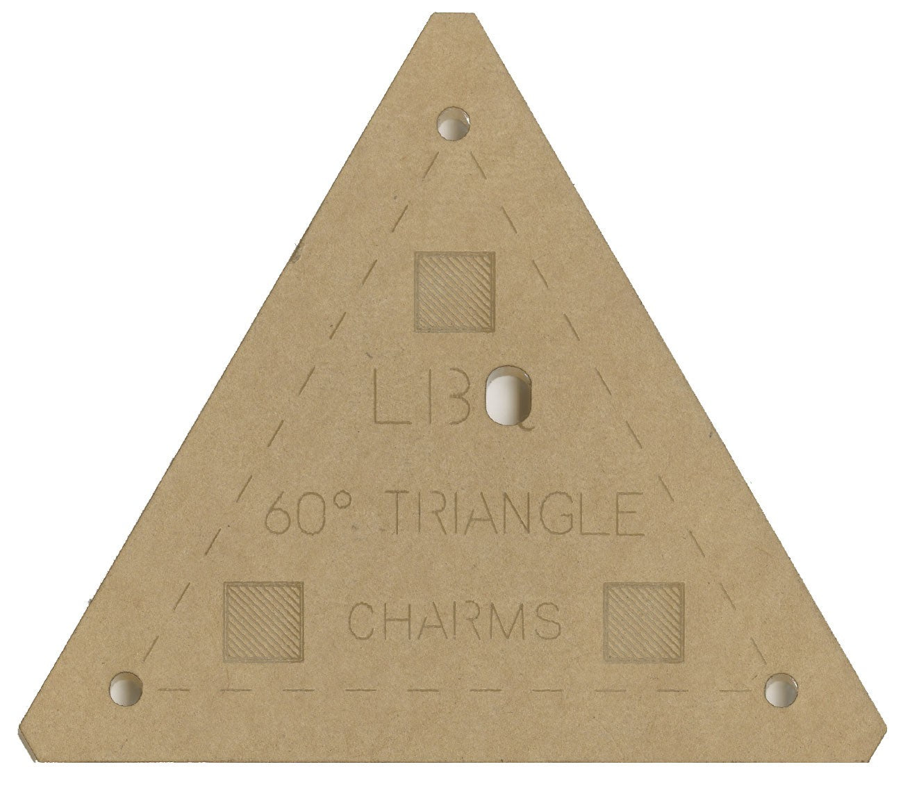 60 Degree Triangle Charms Template