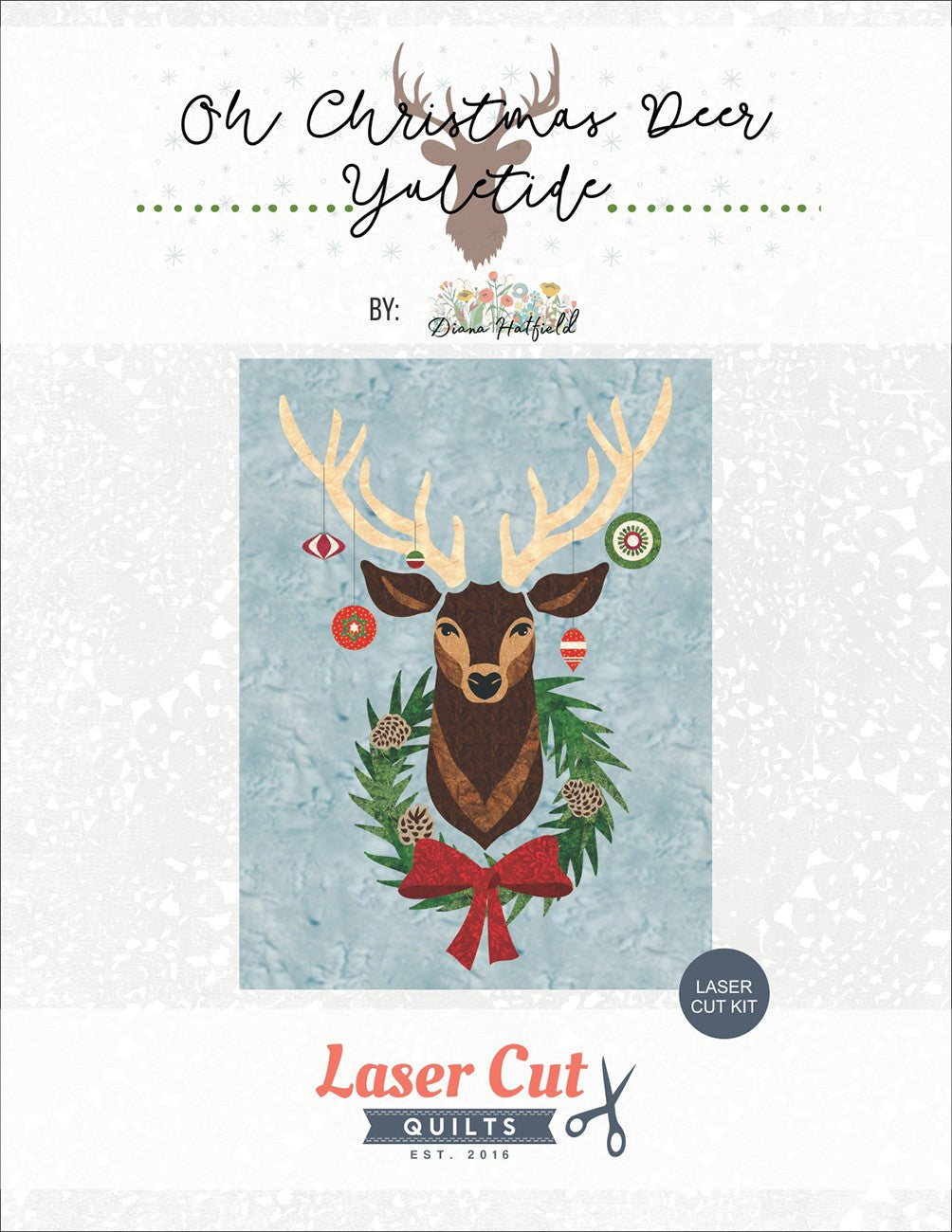 Laser-cut Kit: Oh Christmas Deer Yuletide by Diana Hatfield