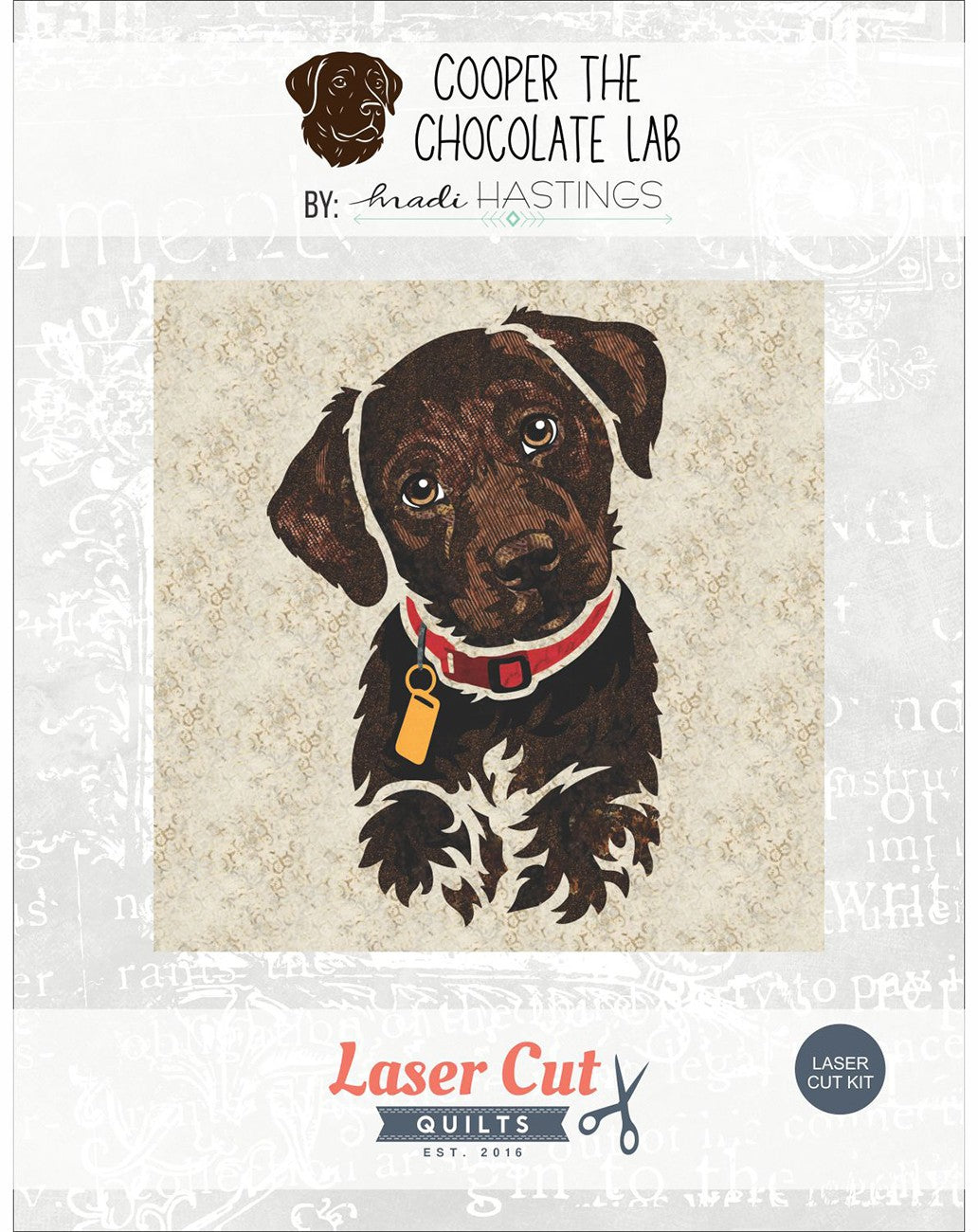 Laser-cut Kit: Cooper the Chocolate Lab