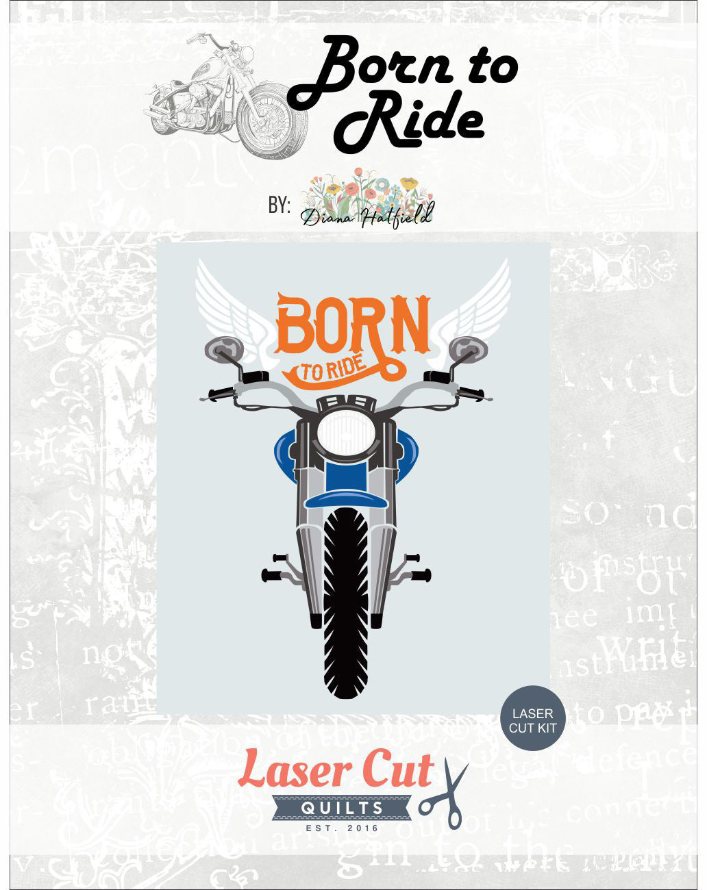 Laser-cut Kit: Born to Ride by Diana Hatfield