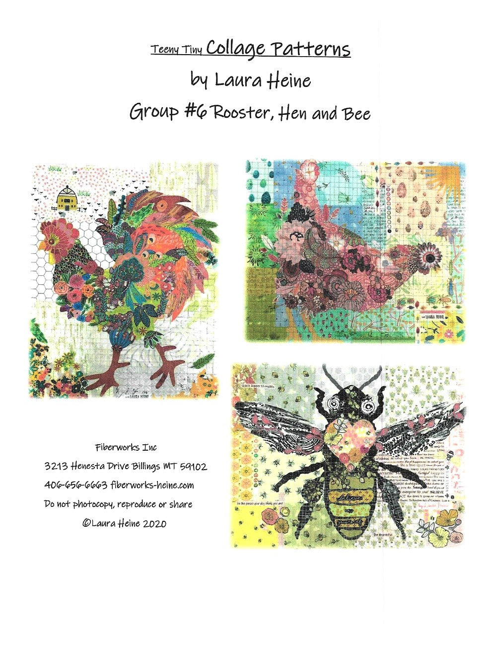 Teeny Tiny Group 6 Collage Pattern