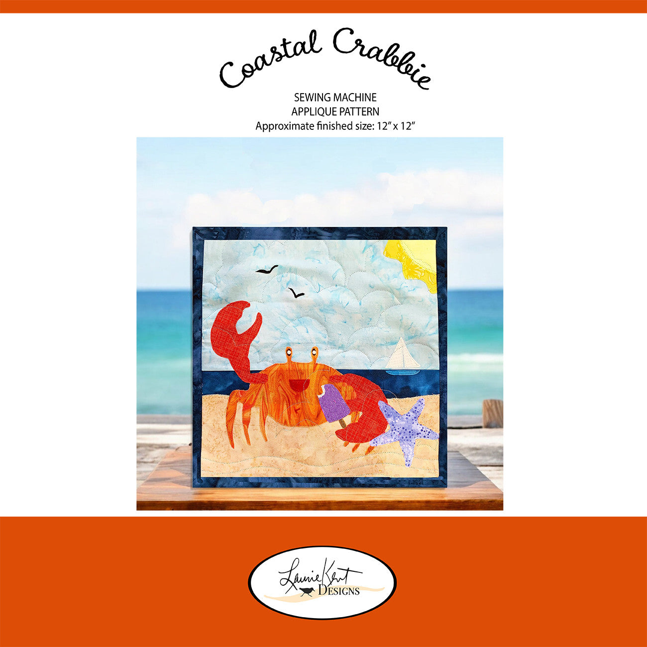 Coastal Crabbie Sewing Applique Pattern