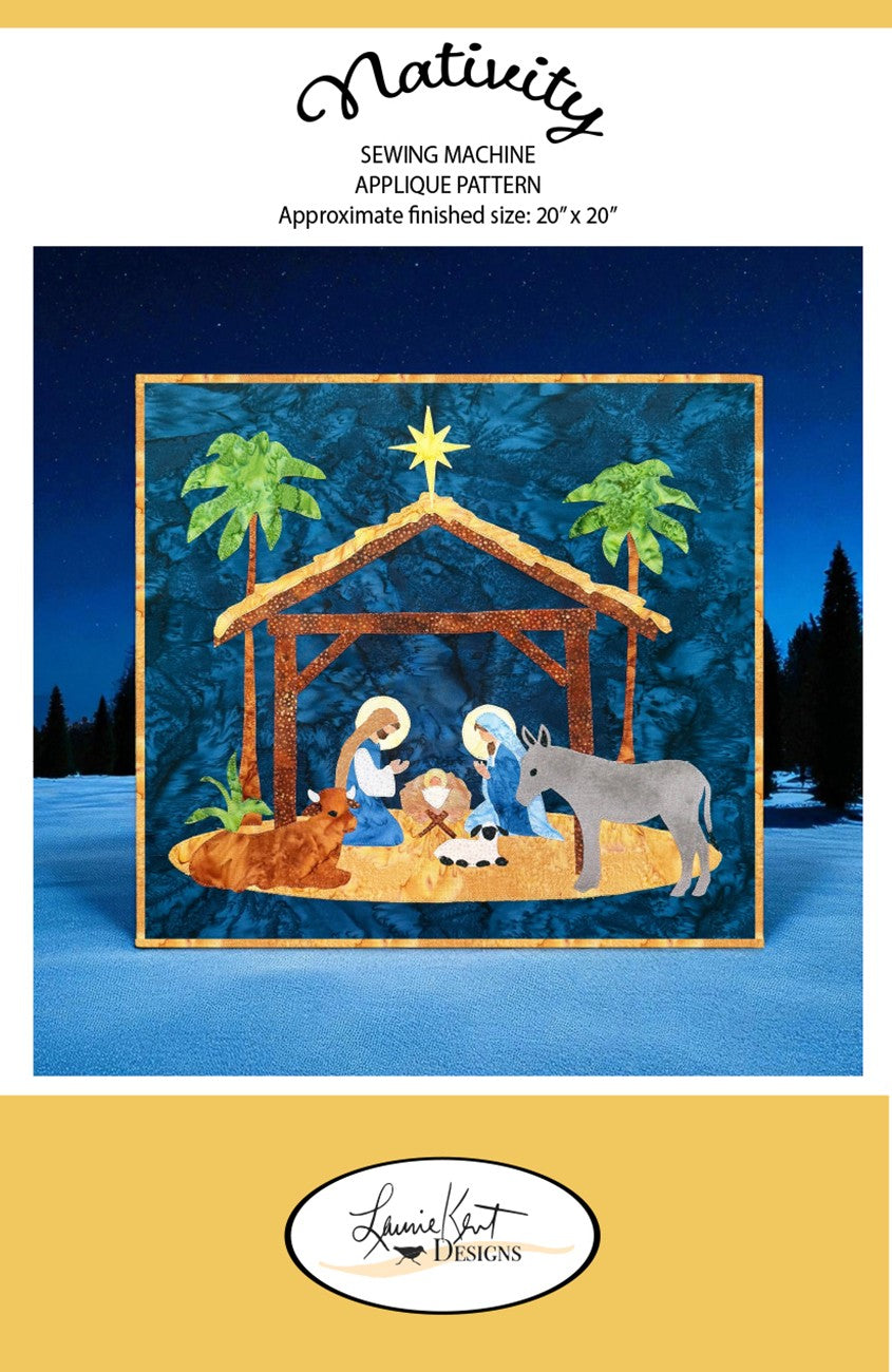 Nativity Sewing Applique Pattern