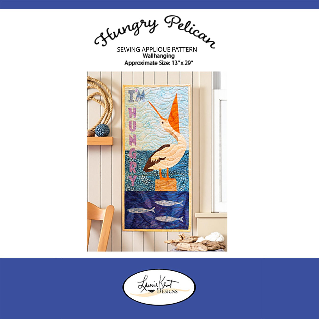 Hungry Pelican Sewing Applique