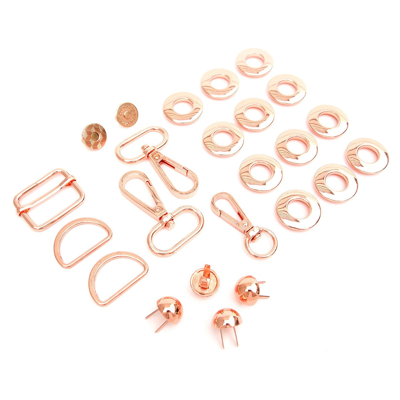 Magnolia Drawstring Bucket Bag Hardware Kit Rose Gold