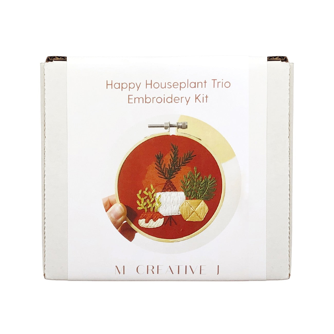 Happy Houseplant Trio Embroidery Kit