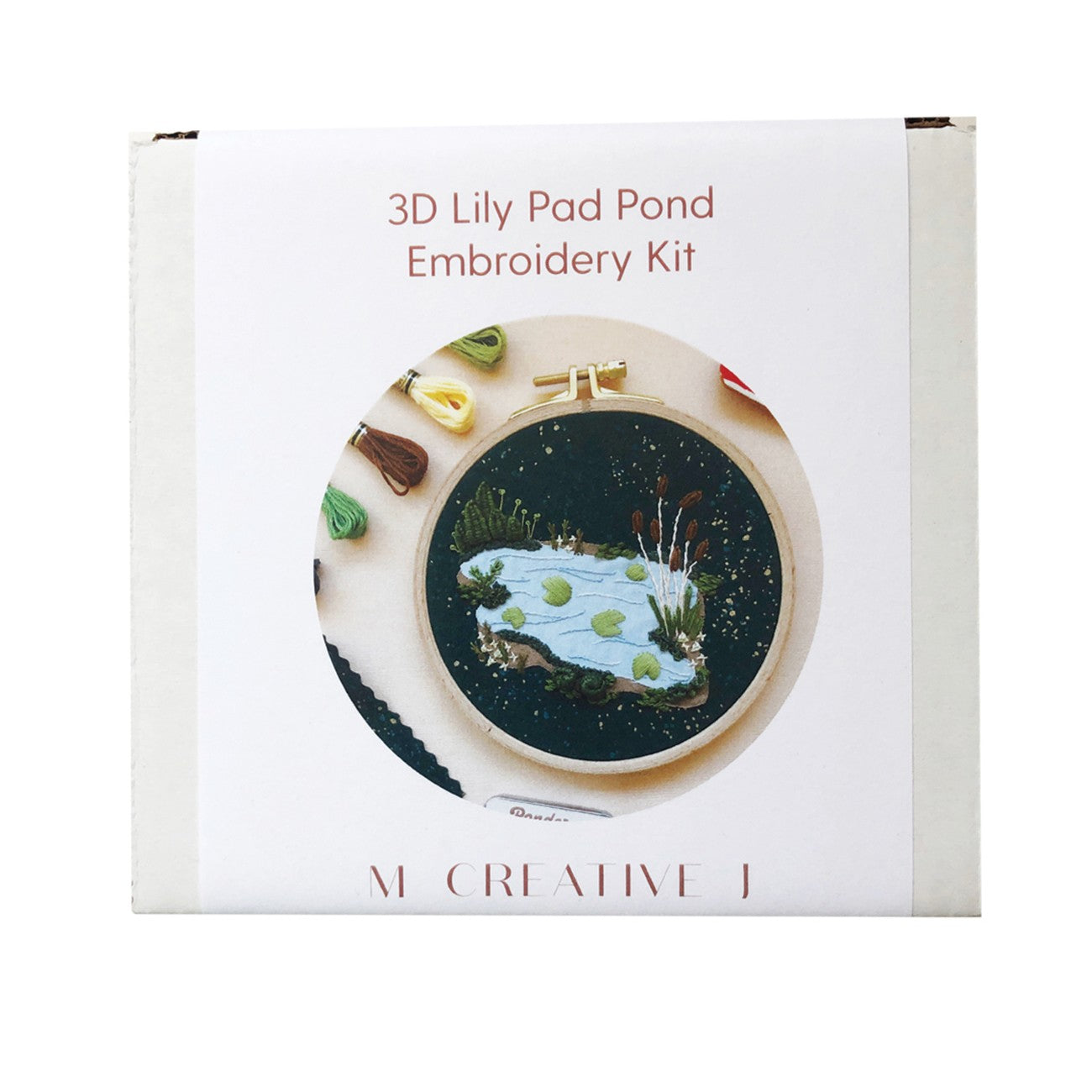 3D Lily Pad Pond Embroidery Kit