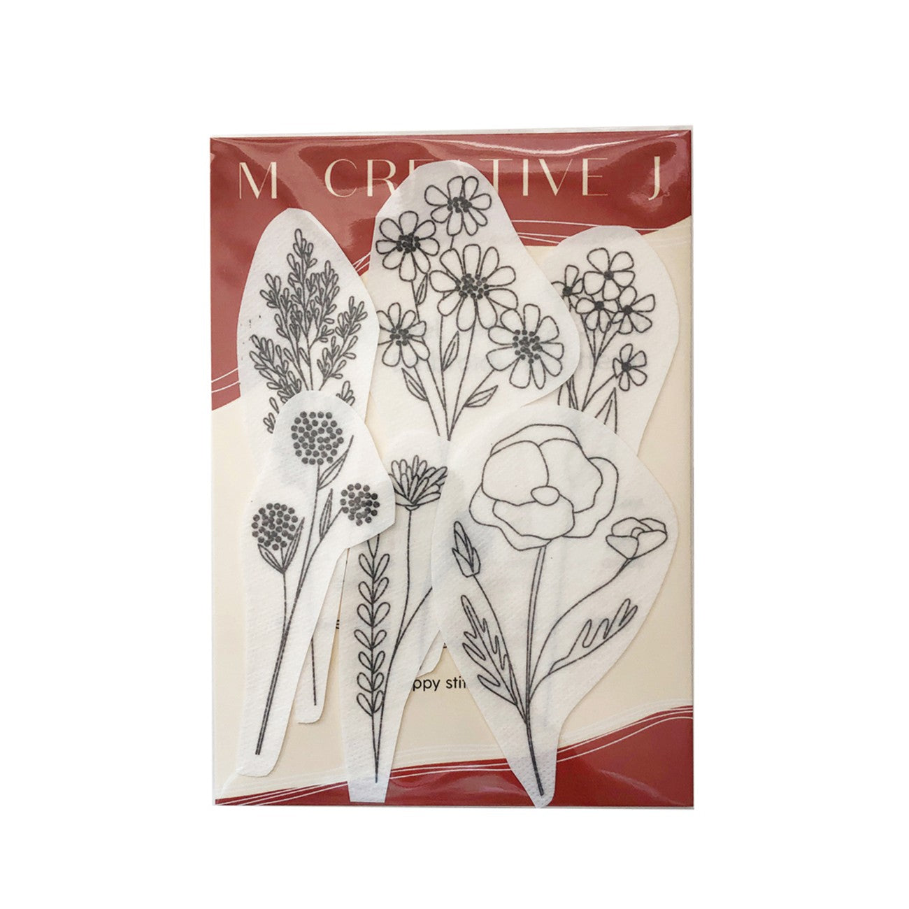 Wildflower Stems Stick & Stitch