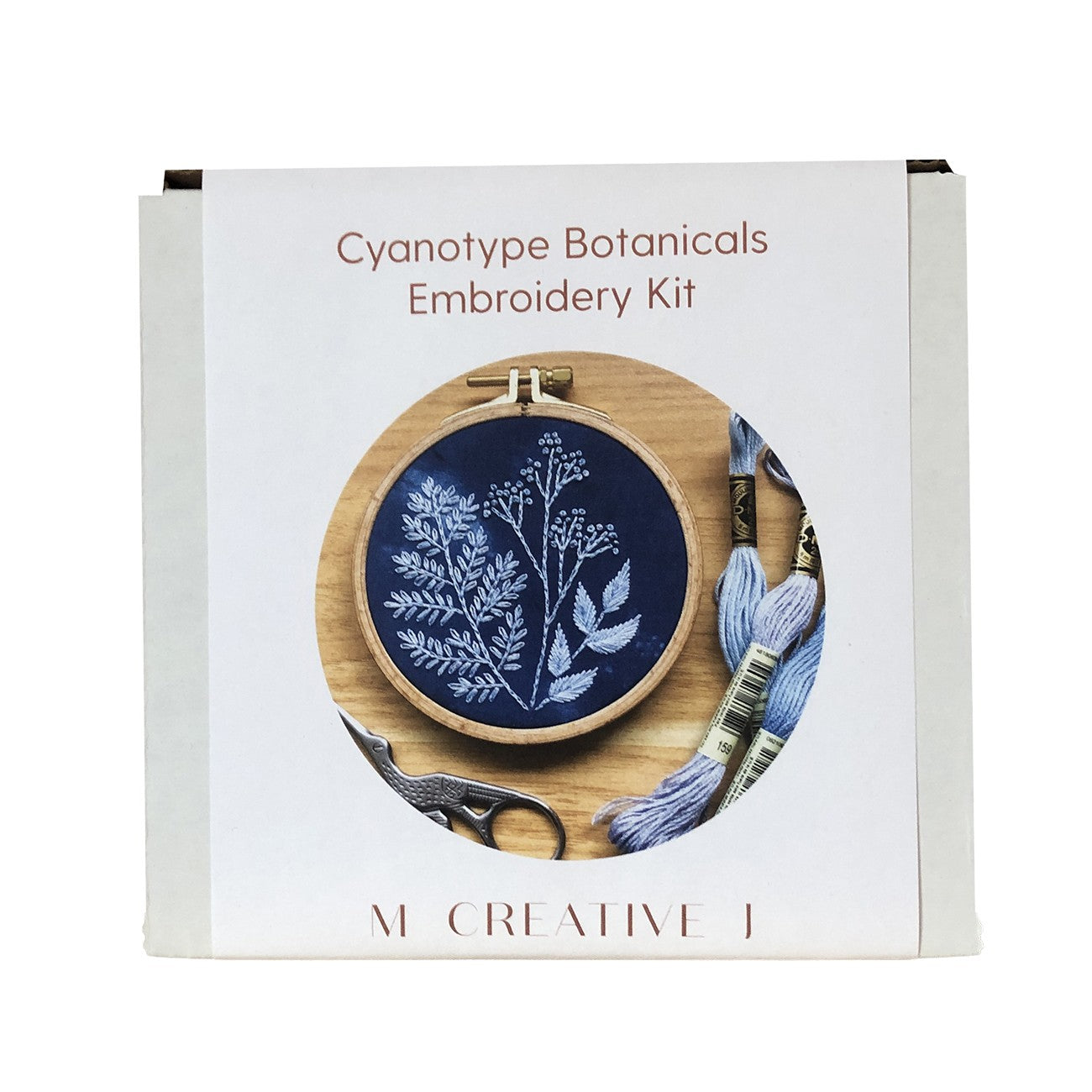 Cyanotype Botanicals Embroidery Kit