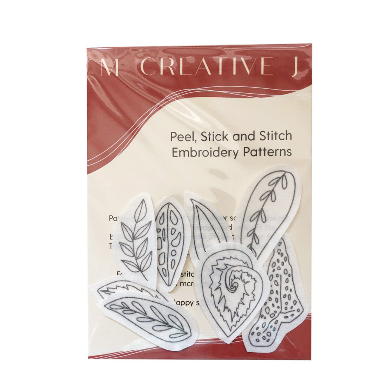 Tropical Leaves Stick & Stitch