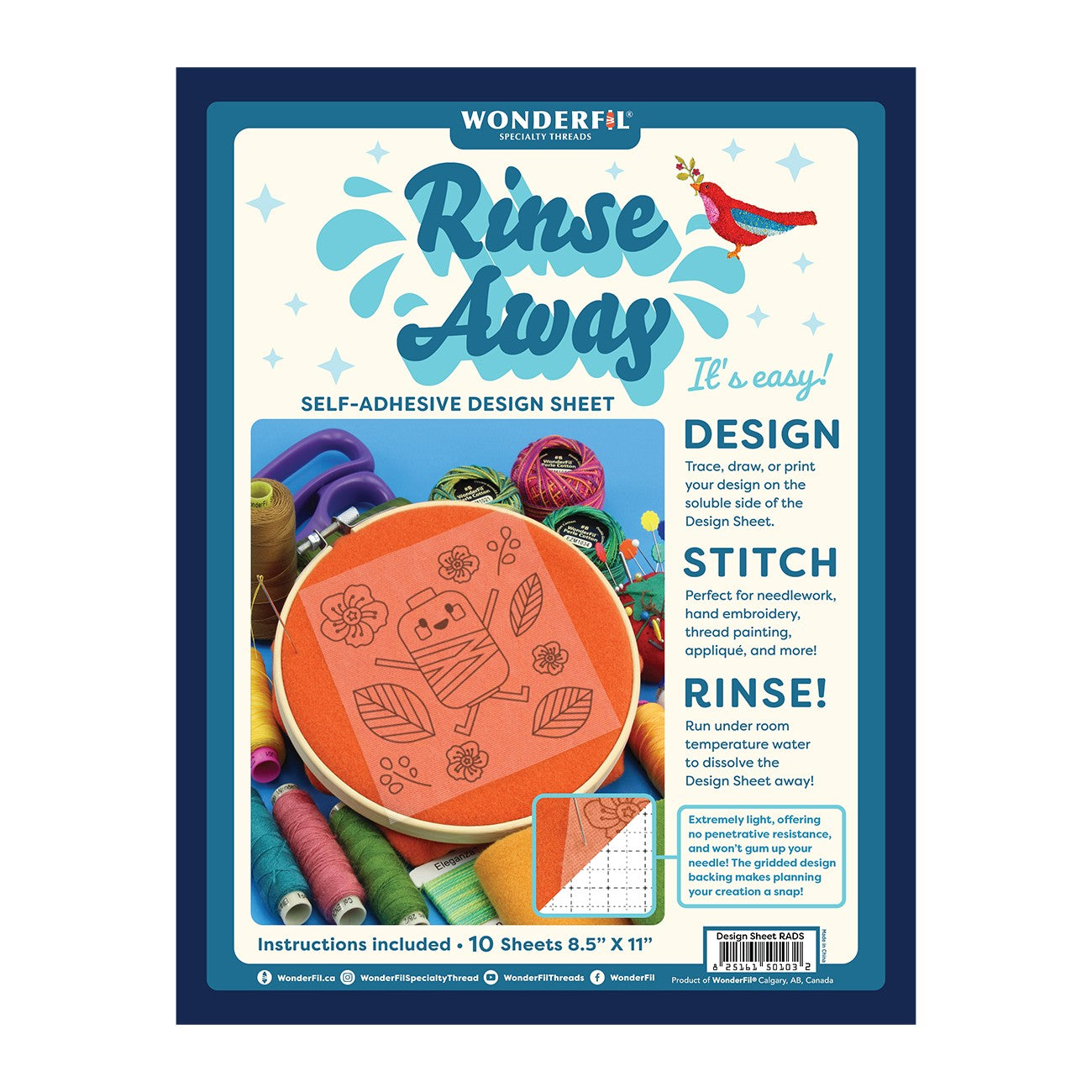 Rinse Away Design Sheet 10pk