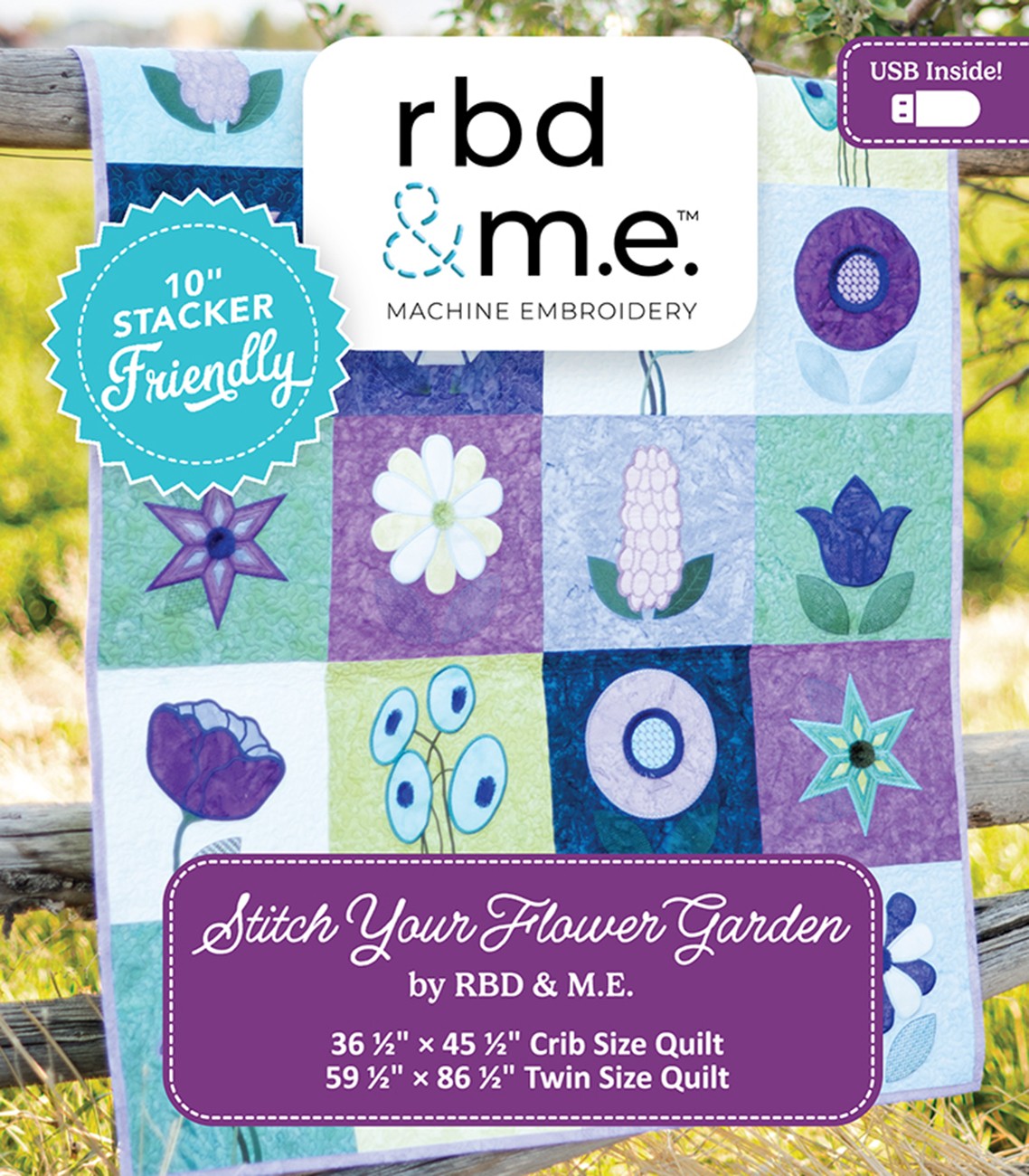 Machine Embroidery Stitch Your Flower Garden