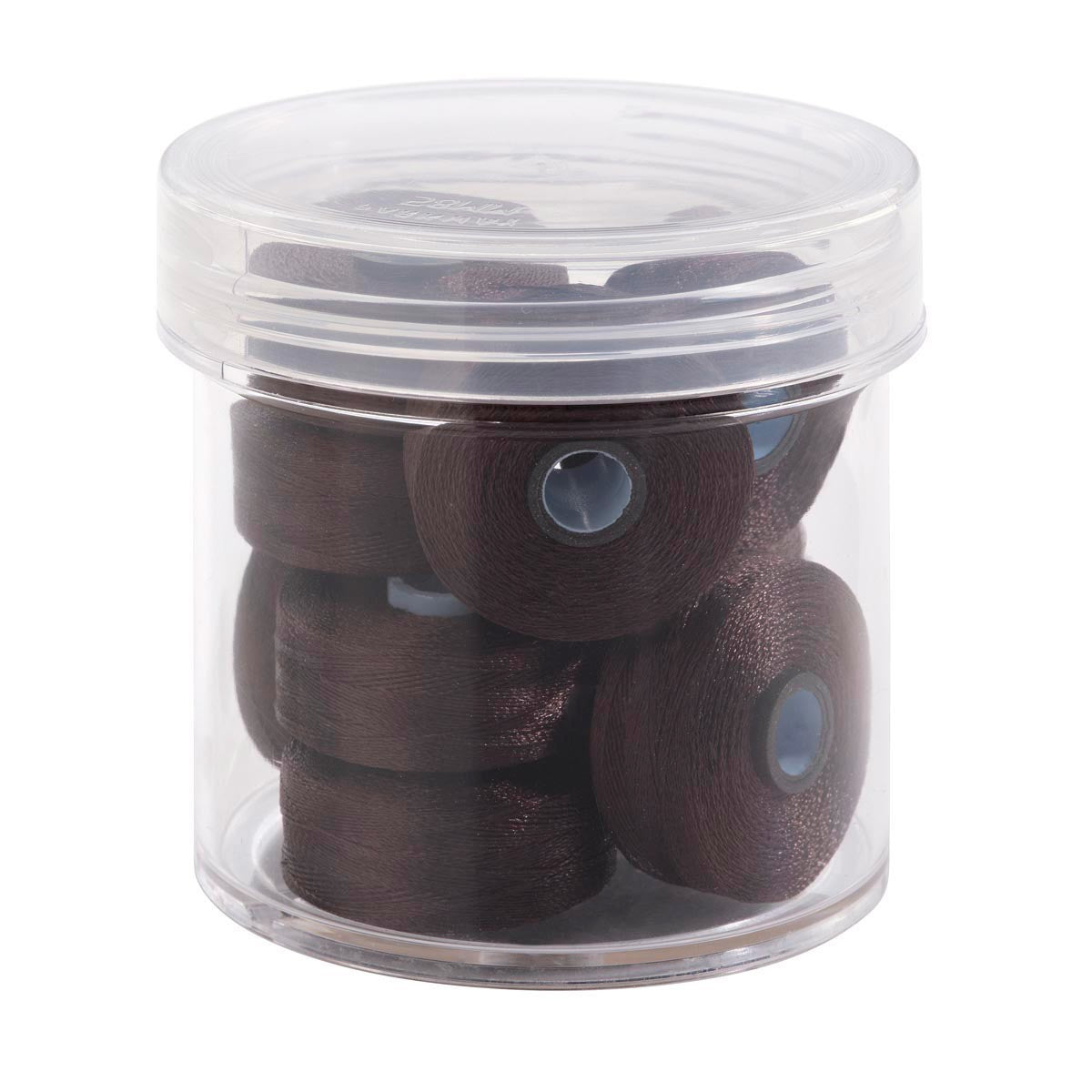 Magna-Glide Delights Style M 132yd Pre-wound Bobbins Dark Brown 10 Jar