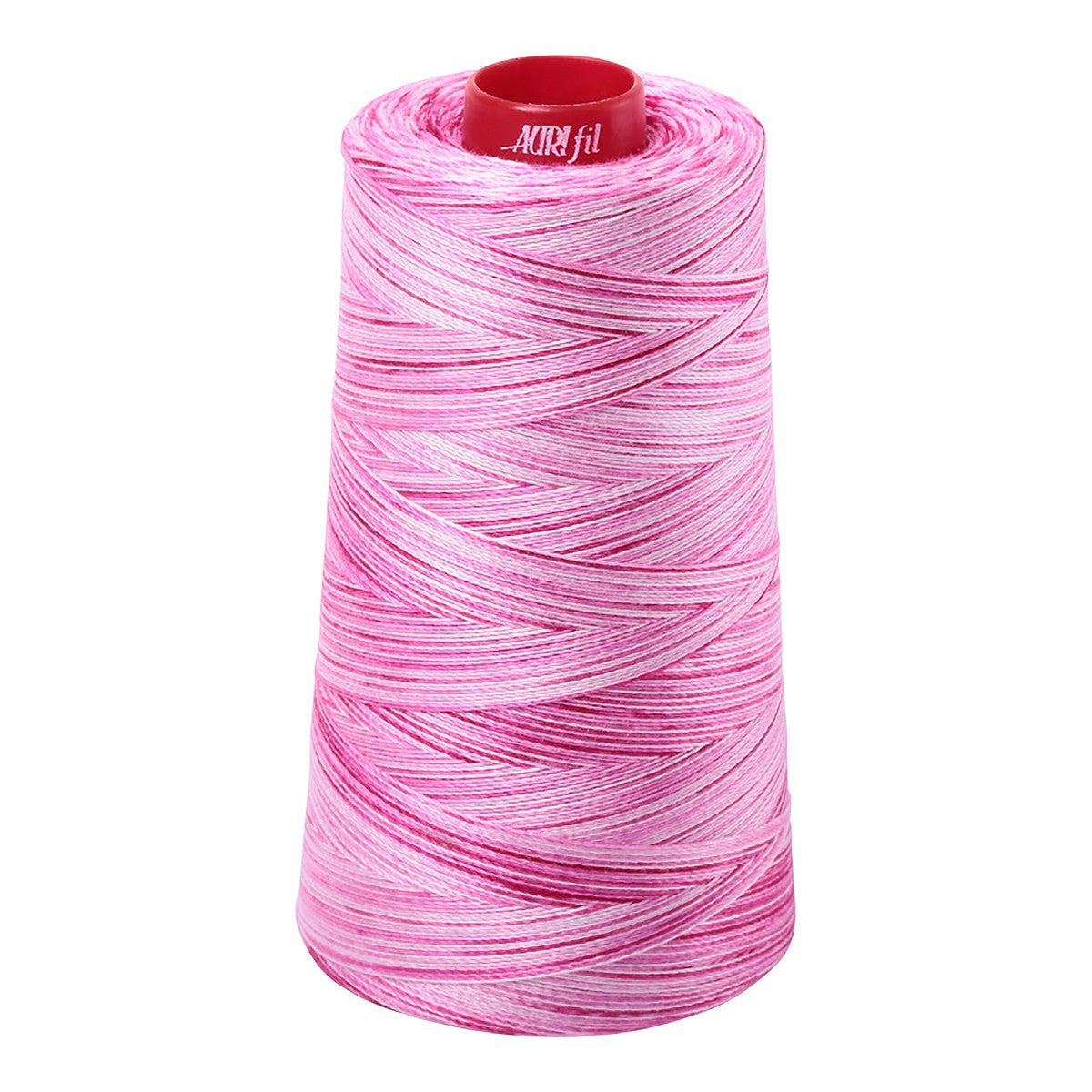 Mako Cotton Embroidery Thread 12wt 1931yd Variegated Pink Taffy