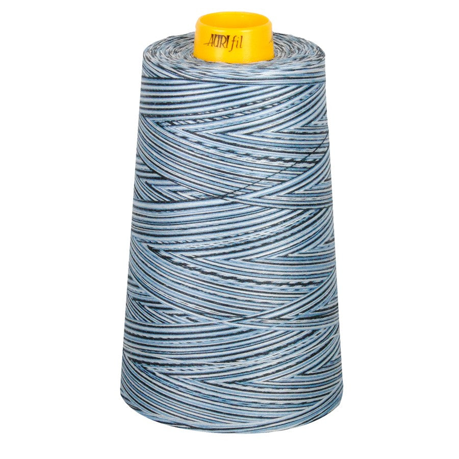 Mako Cotton 3-ply Longarm Thread 40wt 3280yds Stonewash Blues