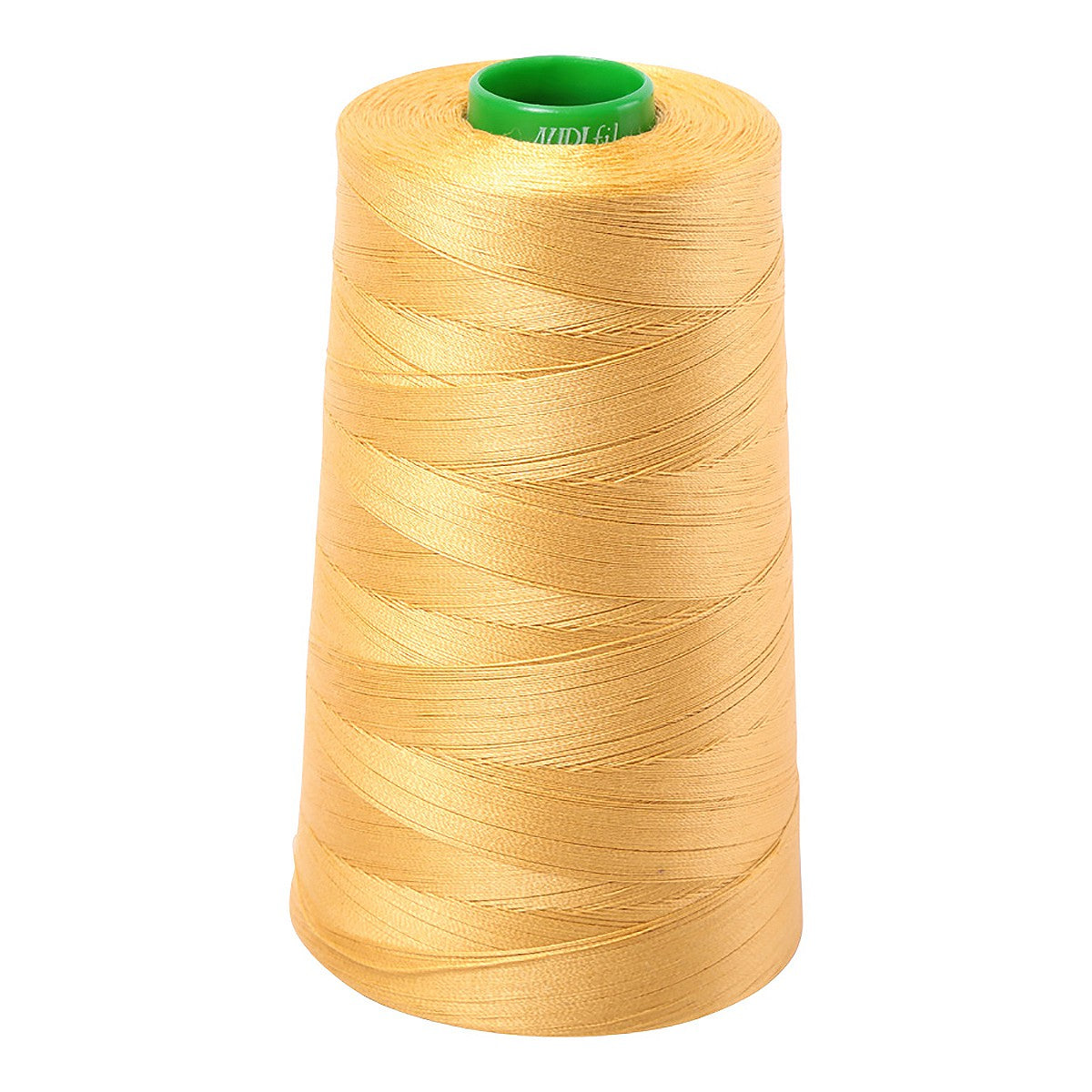 Mako Cotton Embroidery Thread Solid 40wt 5140yds Spun Gold