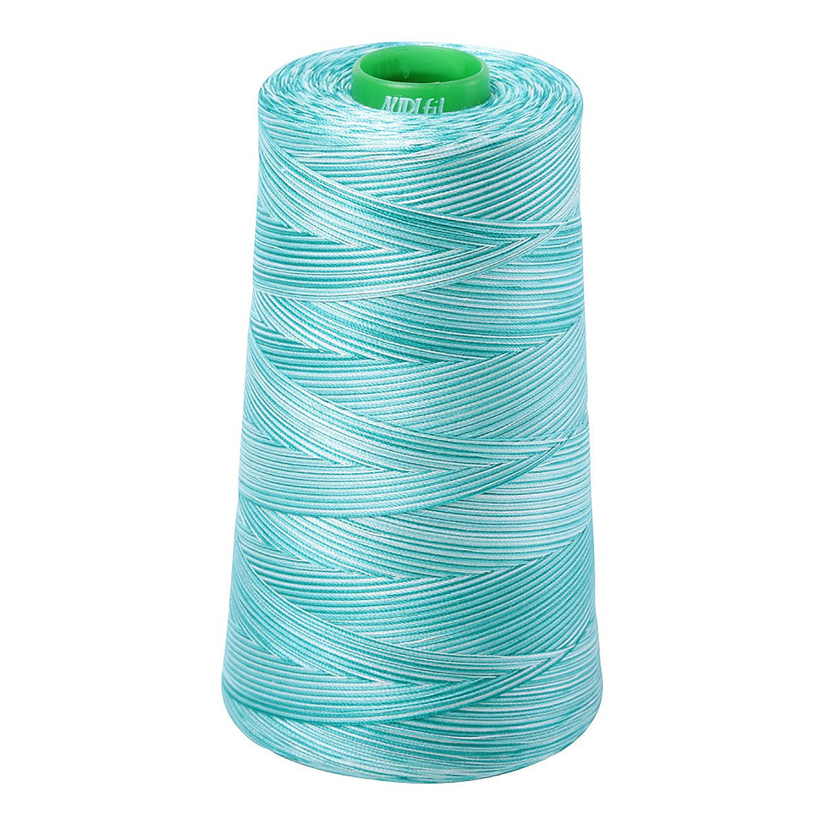 Mako Cotton Embroidery Thread 40wt 5140yds Variegated Turquoise Foam