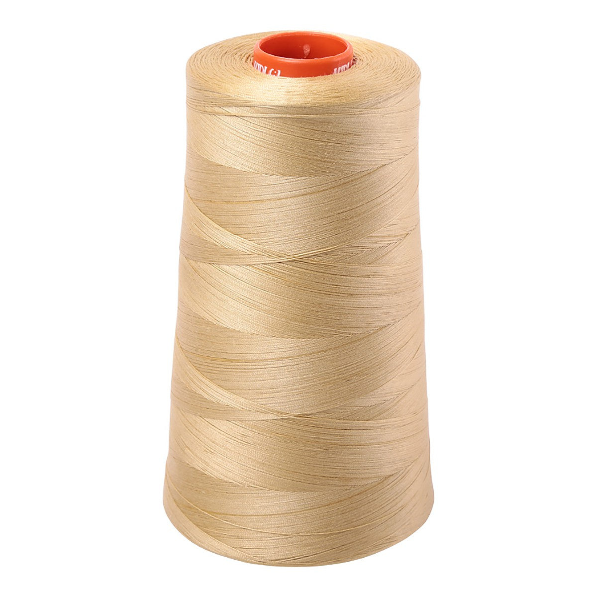 Mako Cotton Embroidery Thread 50wt 6452yds Very Light Brass