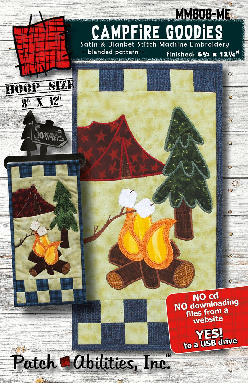Campfire Goodies Cover Machine Embroidery Version