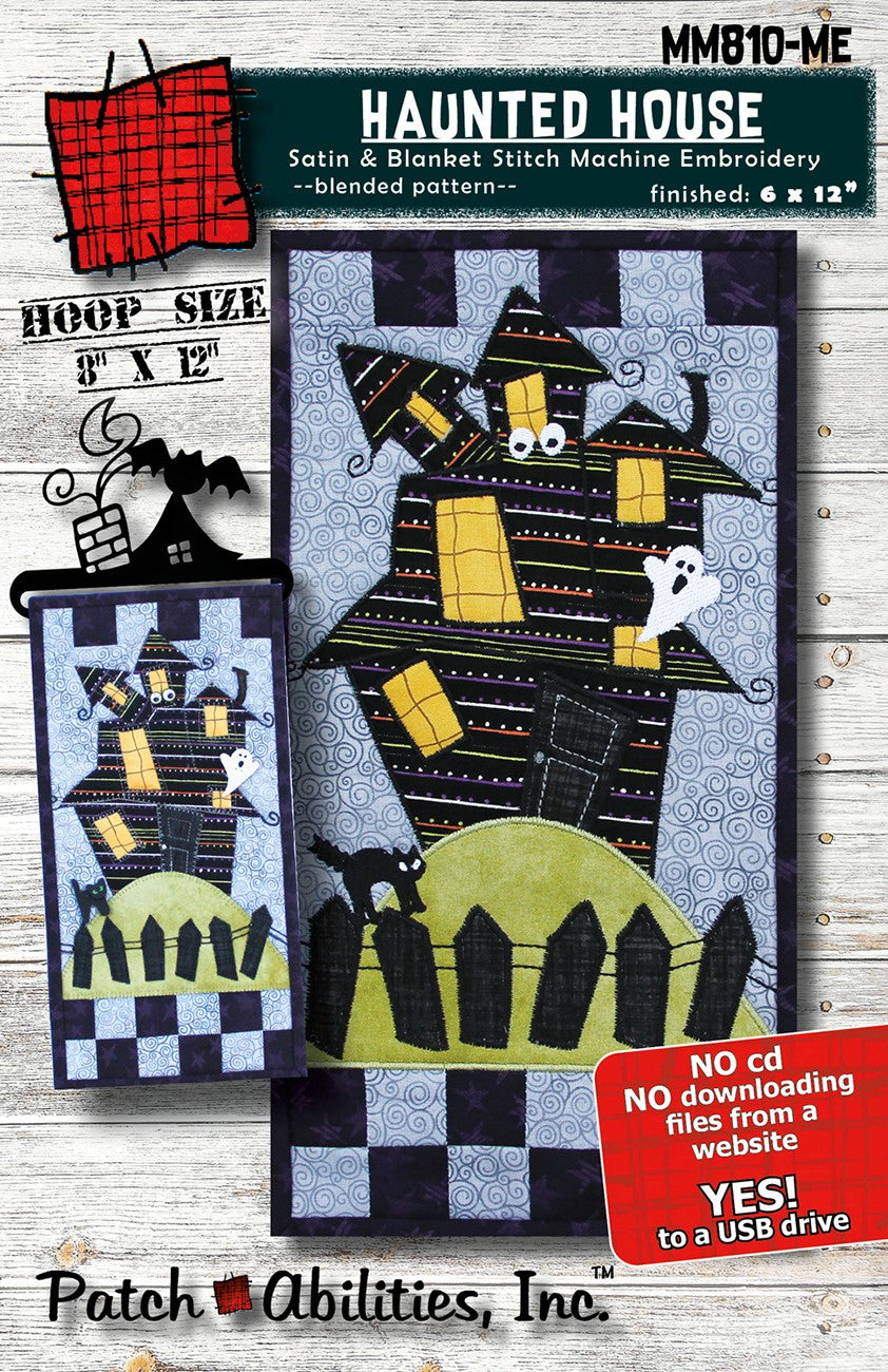 Haunted House Machine Embroidery Version