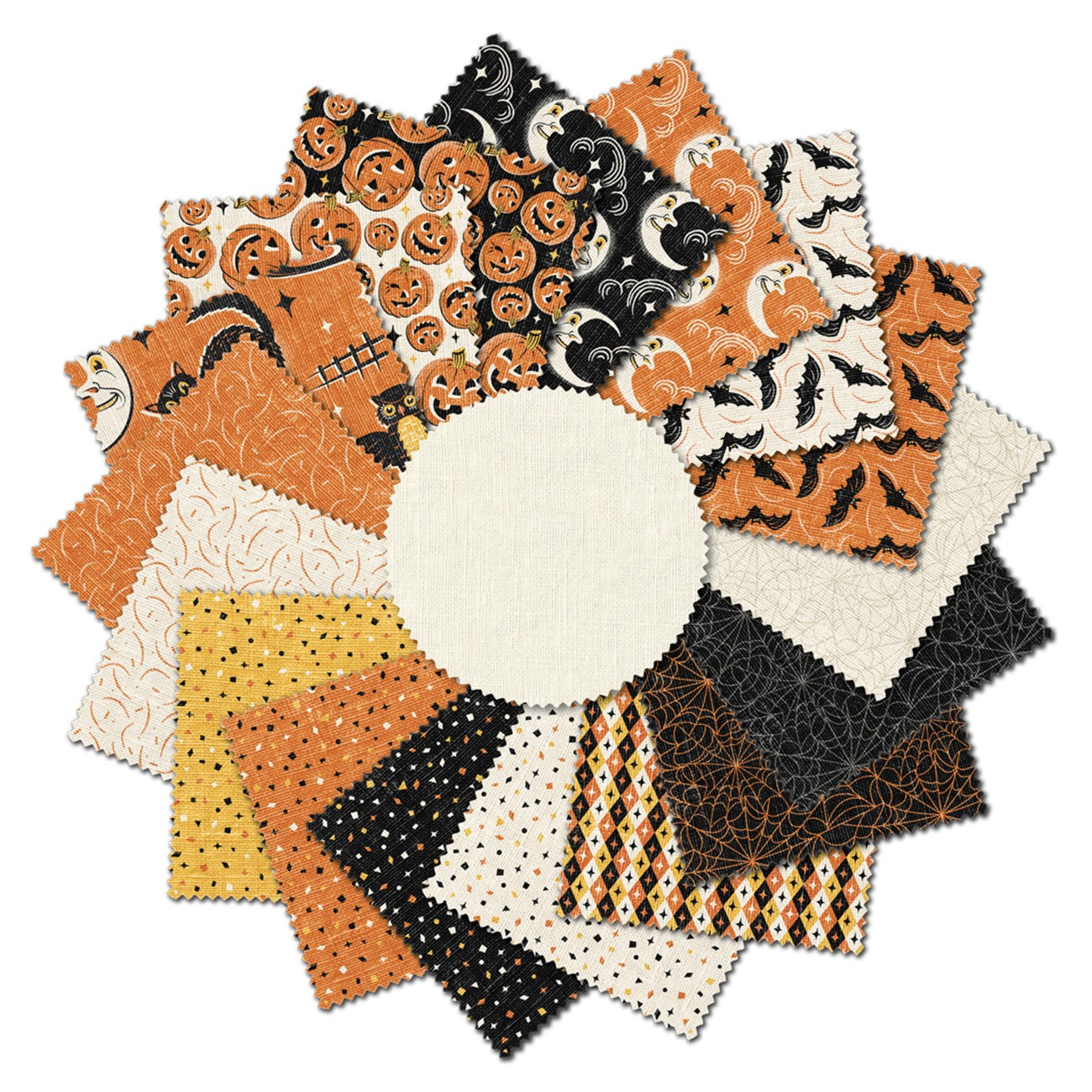 Fat Quarter Midnight Masquerade, 17pcs/bundle