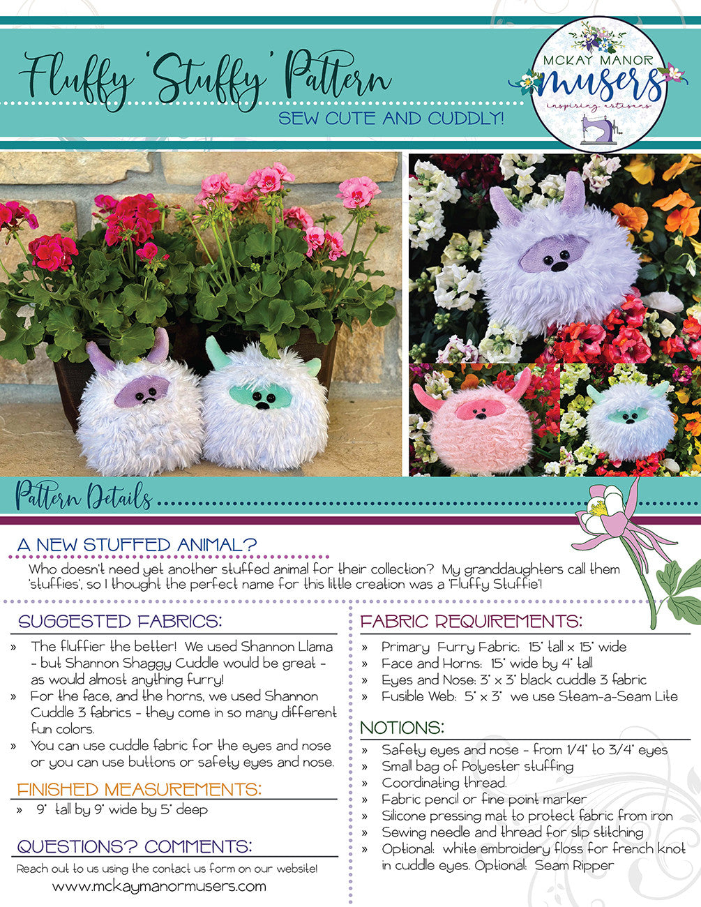 Fluffy Stuffy Pattern