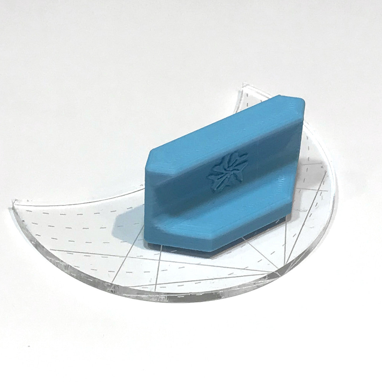 Magnetic Ruler Handle 2in Blue