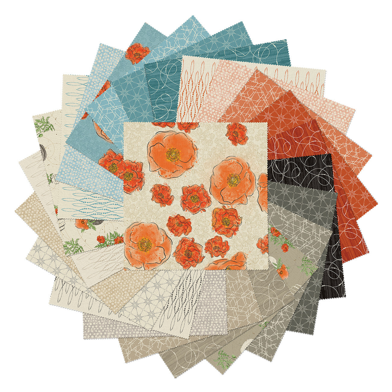 Modern VintageTreasured 10in Squares, 42pcs/bundle