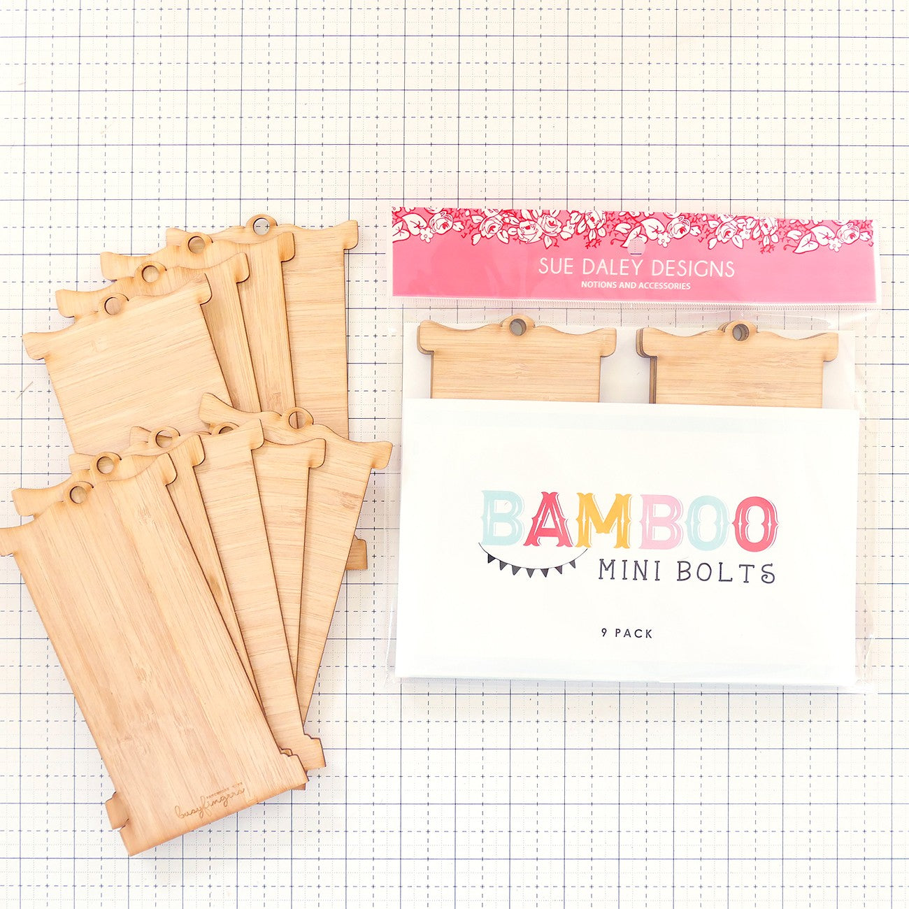 Sue Daley Bamboo Mini Bolts 9pk