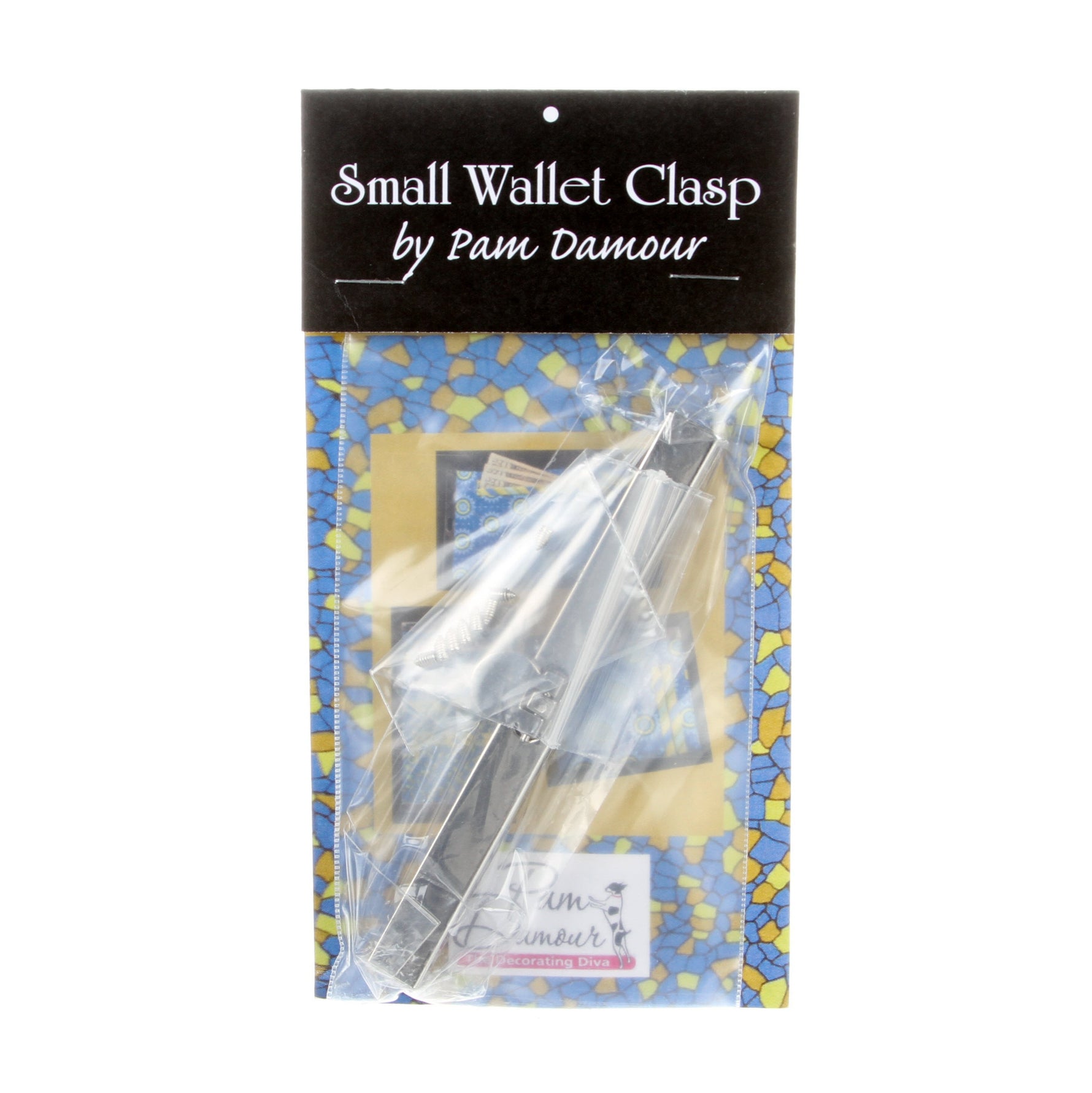 Small Wallet Clasp Frame 4-1/2in Silver