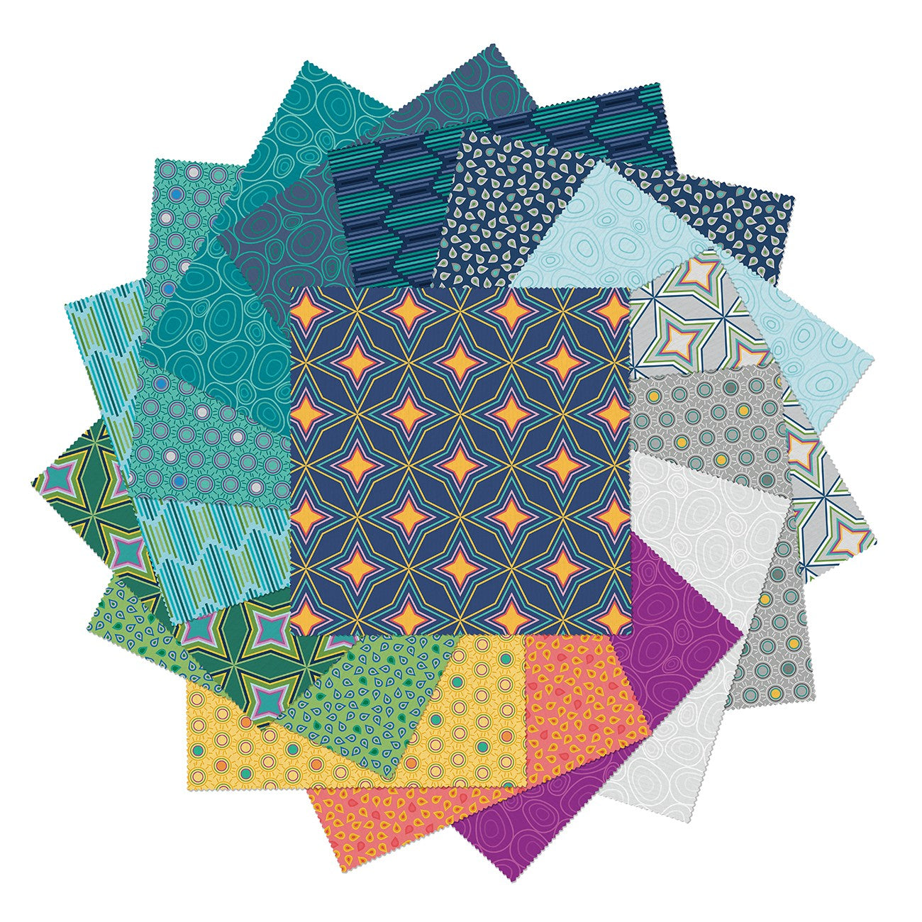 10in Squares Nature Unfiltered, 42pcs/bundle