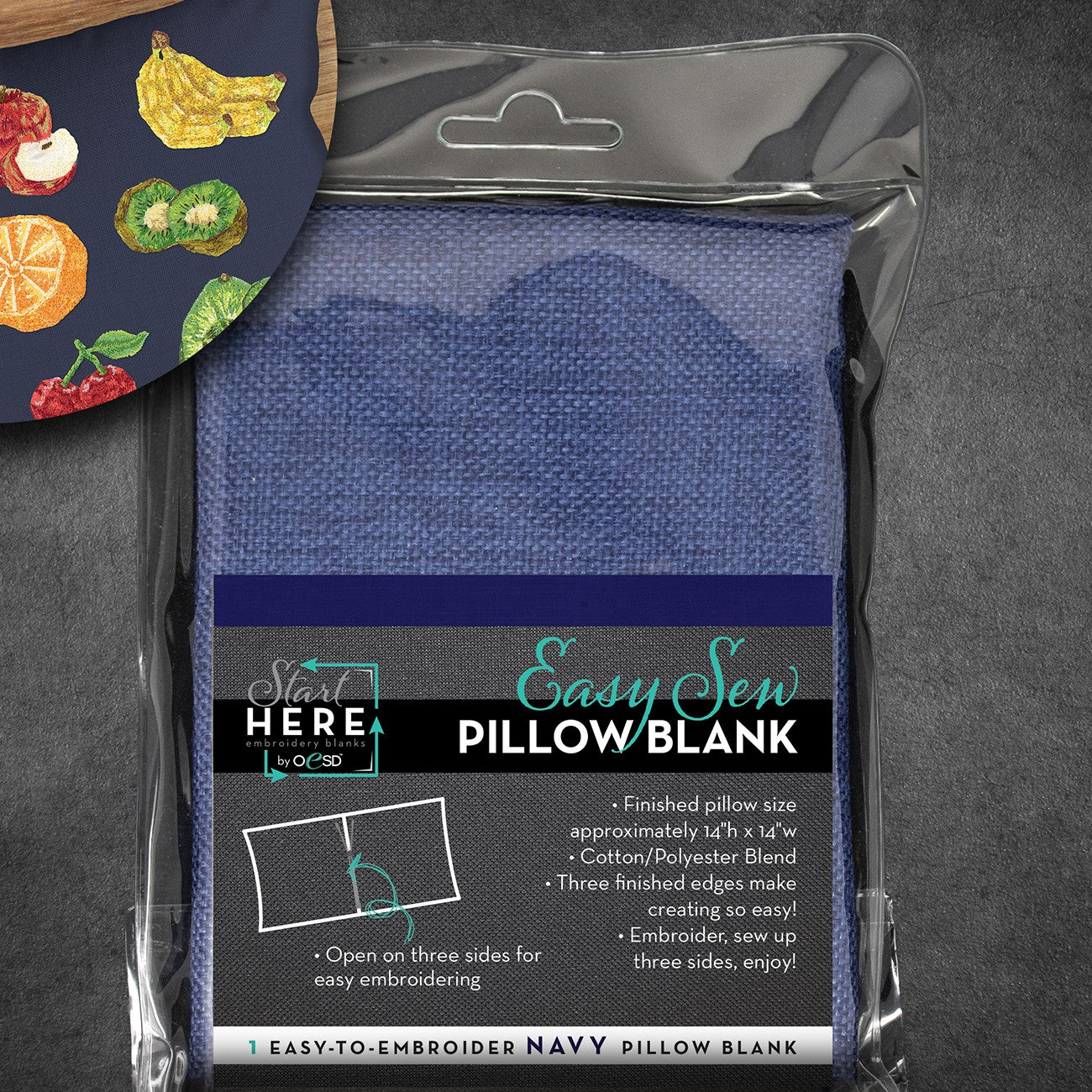 OESD Easy Sew Pillow Blank Navy