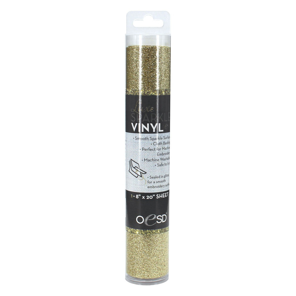 Sparkle Vinyl 8in x 20in Gold