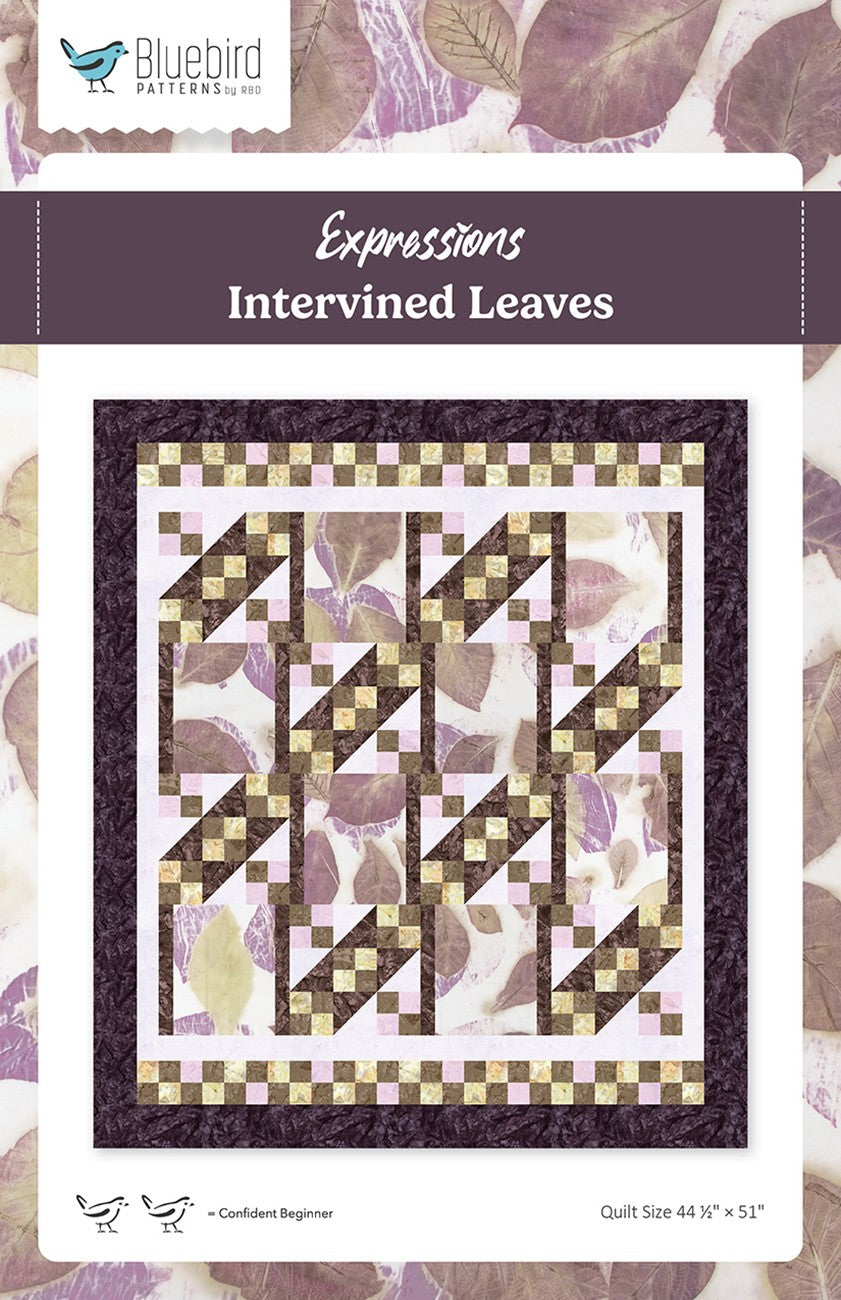 Bluebird Patterns Intervined Leaves Quilt Pattern