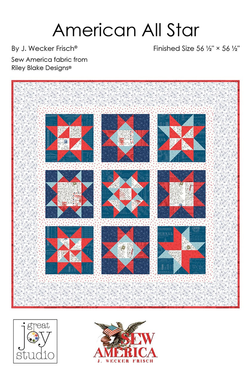 J. Wecker Frisch American All Star Quilt Pattern