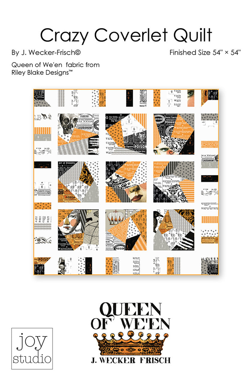 J Wecker Frisch Crazy Coverlet Quilt Pattern